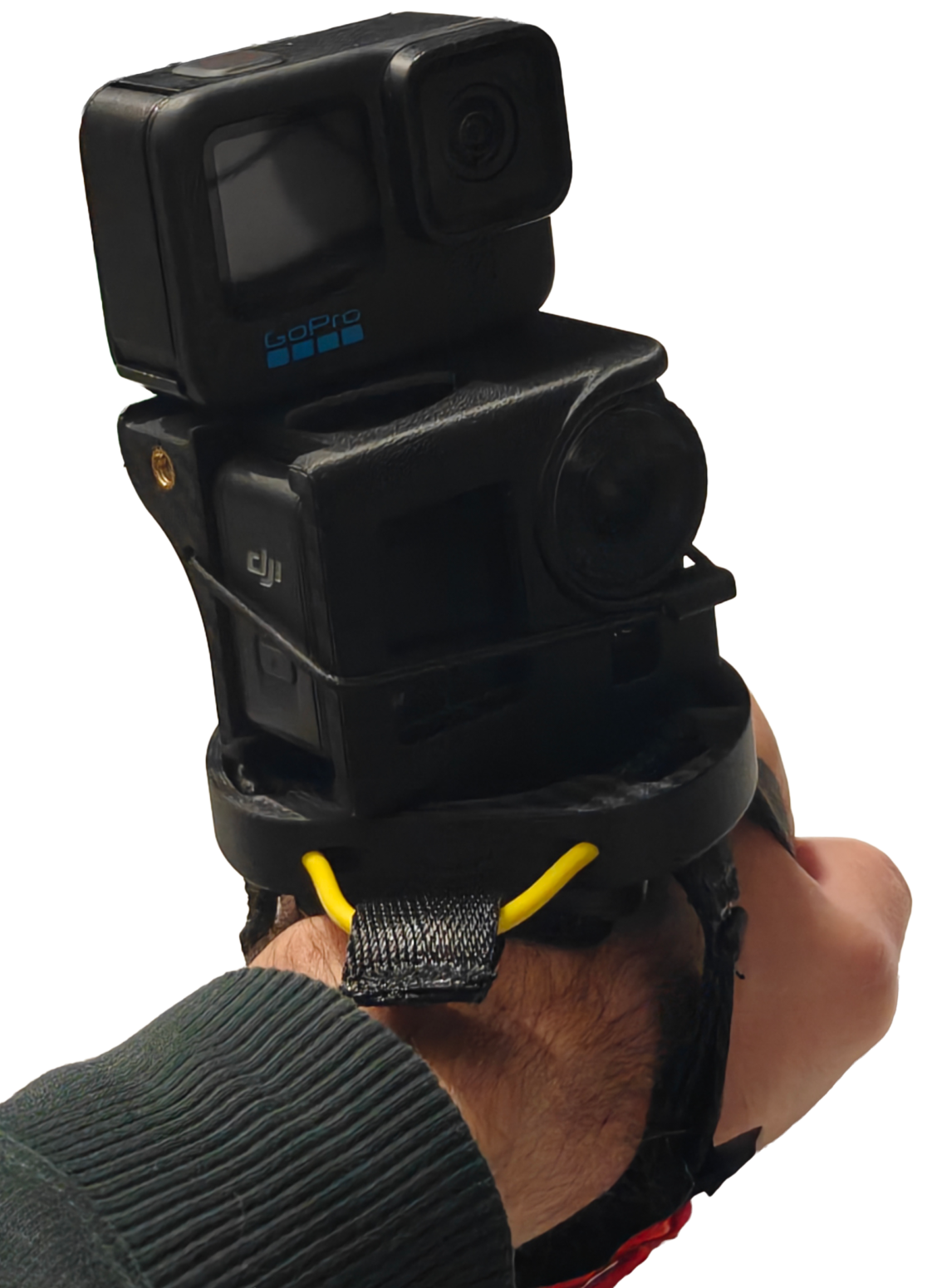 hand mount with cutaway system (tandem pilot hand camera system) hand mount with cutaway system (tandem pilot hand camera system)